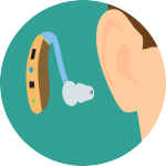 Hearing aid graphic Hearing aid graphic